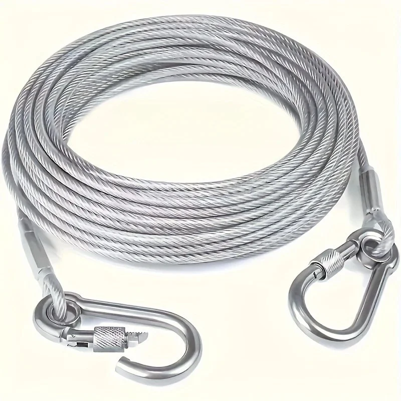  Stainless Steel Clothesline Rope | Heavy Duty Rust-Resistant Multifunctional Clothes Drying Rope