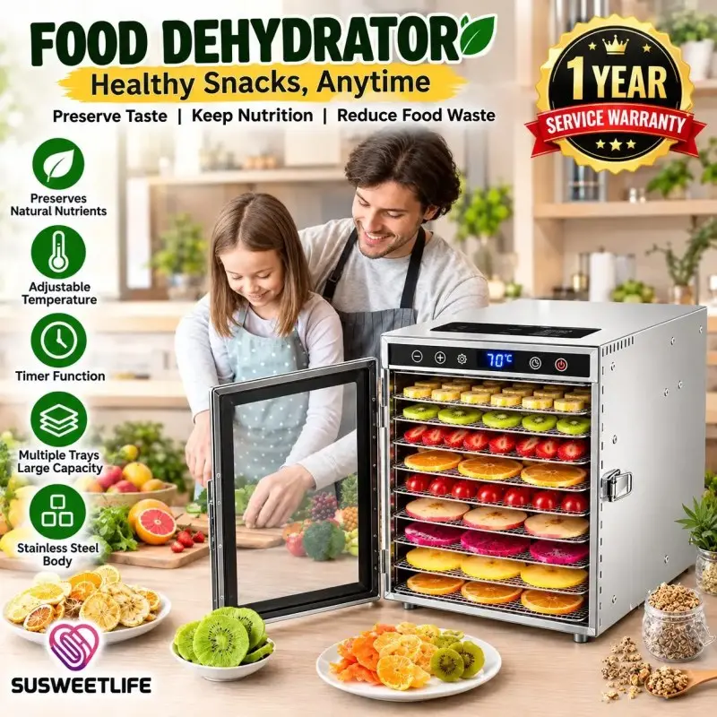 8 Layer Dryer Fruit Machine New Design Commercial Household Stainless Steel Food Dehydrator With Great Price Electric Dehydrator